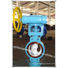 10" Warm Gear Wafer Butterfly Valve (D347H-150)